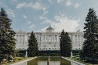 Kaboompics - View of the Royal Palace of Madrid through the gardens, Spain