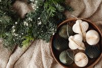 Kaboompics - Christmas Wreath with Paper Ornaments and Dried Orange