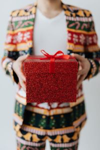 Man With Red Gift
