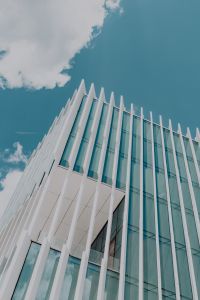 Kaboompics - Modern white building, EDP Headquarters of architect Aires Mateus, Lisbon, Portugal