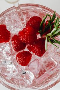 Kaboompics - Macro Raspberries In Raspberry Cocktail