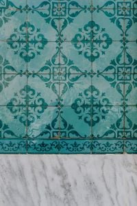 Kaboompics - Portuguese Azulejos, typical glazed ceramic tiles with marble