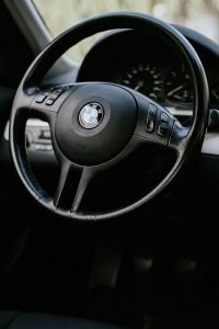 Inside a car