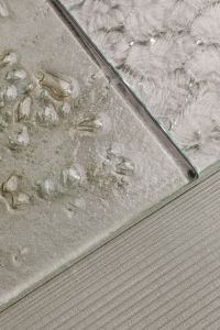 Kaboompics - Split Composition of Bubbled and Ribbed Glass Panels