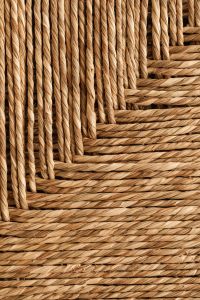 Kaboompics - Vertical Basket-Weave Texture with Alternating Horizontal and Upright Jute Strands