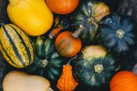 Kaboompics - Colorful Pumpkin and Gourd Flat Lay