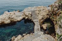 Kaboompics - Rocky coastline on the Adriatic Sea in the small town of Rovinj, Croatia