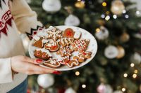 Kaboompics - Festive Gingerbread Cookies on White Plate