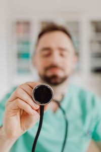 Kaboompics - Close-Up Stethoscope Held by Doctor