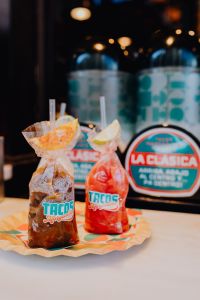 Kaboompics - Two Packaged Tacos to Go at San Miguel Market