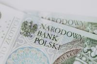 Kaboompics - Close-Up of Polish Zloty Banknotes with National Bank Text and Engraved Patterns