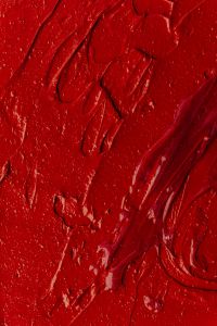 Kaboompics - Red Lipstick with Dark Red Gloss