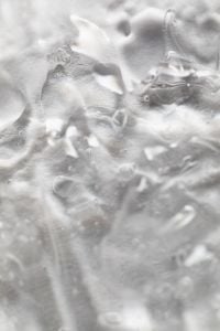 Kaboompics - Monochrome Clear Gel Bubbles and White Foam Ridges, Abstract Beauty Texture