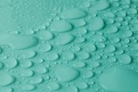 Kaboompics - Teal Water Droplet Background With Varied Macro Shapes