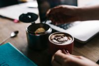Kaboompics - Woman pours sugar into coffee