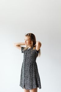 Kaboompics - Teenage Girl Adjusting Hair in School Outfit