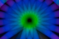 Kaboompics - Soft Blue and Green Ferris Wheel Bokeh Background
