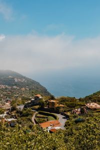Kaboompics - Hazy Blue Sky above a Distant Amalfi Coast Village