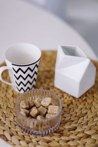 Sweet dessert with coffee