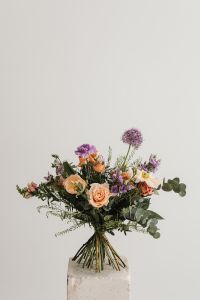Kaboompics - Seasonal Flower Arrangement With Copy Space
