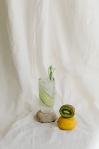 Kaboompics - Green Cocktail with Kiwi and Citrus Fruit