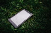 Kaboompics - Wet black tablet