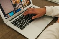 Kaboompics - Typing On Laptop Remote Work Home Office Desk