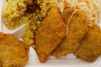 Kaboompics - Crispy Chicken Cutlets And Pilaf
