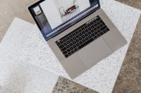 Kaboompics - Overhead Laptop with Interior Photo Open for Editing