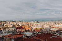 Kaboompics - Wide Naples Rooftop View Toward the Bay Beneath a Hazy Sky