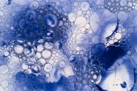Kaboompics - Abstract Blue And White Bubble Composition