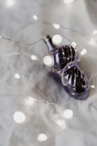 Kaboompics - Purple Christmas Ornament with Soft Winter Light