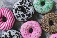 Kaboompics - Assorted Colorful Donuts Close Up