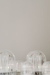 Kaboompics - Clear Glass Dome Ornaments With White Space