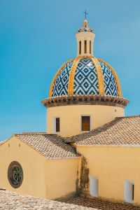Kaboompics - Blue and White Tiled Dome of St Gennaro Church, Praiano