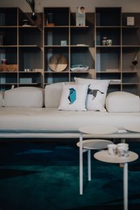Kaboompics - Scandinavian decorative pillows on modern sofa