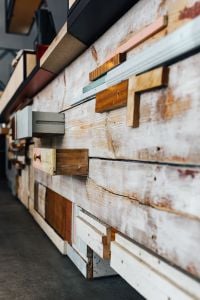 Kaboompics - Wooden installation with shelves