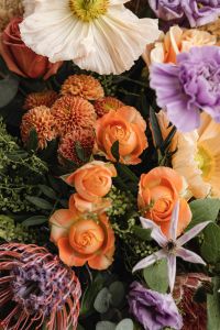 Kaboompics - Colorful Bouquet With Roses and White Blooms