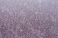 Kaboompics - Frost on red background