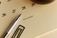 Kaboompics - Dates to Remember on 2027 Calendar With Silver Pen