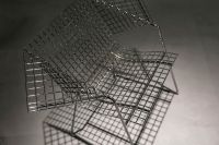 Kaboompics - Metal wire chair