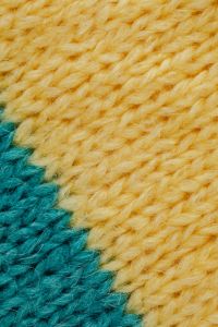 Kaboompics - Yellow and Teal Color-Block Knit