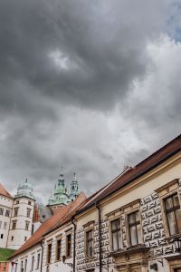 Kaboompics - Krakow Cathedral Towers beneath Dramatic Clouds