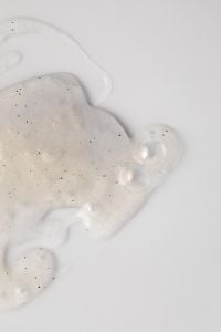 Kaboompics - Clear Gel Texture with Air Bubbles Close-Up on Neutral Background