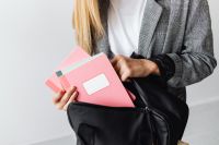 Kaboompics - Teenage Girl Holding School Notebook