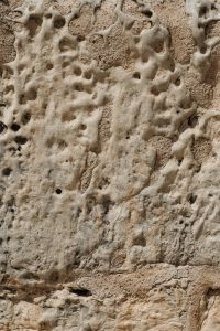Kaboompics - Rustic Orange and Green Weathered Stone Wall