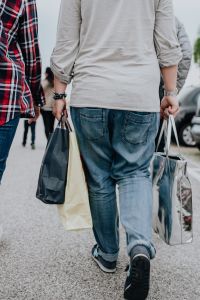 Kaboompics - Shoppers Carrying Shopping Bags at Designer Outlet