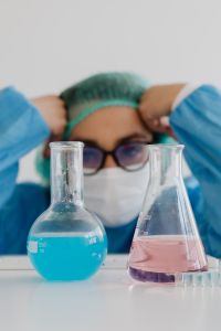 Kaboompics - Overwhelmed Lab Worker Taking a Pause During Experiment