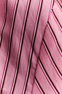 Kaboompics - Pink Striped Fabric Draped – Cotton Shirt Textile