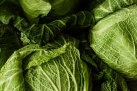 Kaboompics - Layered Savoy Cabbage Leaves, Dark Green Food Texture Background